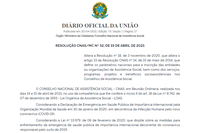 Conselho Nacional de Assistência Social prorroga prazo para a apresentação de documentos pelas entidades do setor
