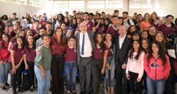 Em Itu (SP), ministro Osmar Terra conversa com estudantes sobre o risco do uso de drogas
