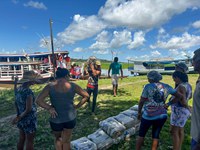 Mais de 1,4 mil cestas de alimentos foram enviadas para comunidades quilombolas de oeste do Pará