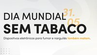 Ministério da Cidadania alerta para os riscos do uso de cigarros eletrônicos e narguilés
