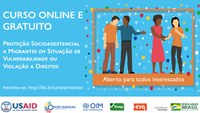 Ministério da Cidadania, ENAP e OIM lançam curso virtual para fortalecer rede de proteção socioassistencial a imigrantes