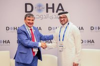 Ministro Wellington Dias acerta com Catar realização da primeira Cúpula da Aliança Global contra a Fome e a Pobreza, em Doha, em 2025