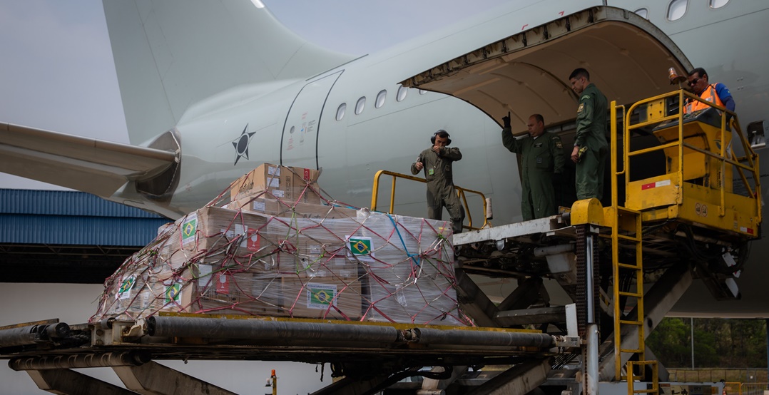 Os voos para o Líbano levaram um total de 27,3 toneladas de medicamentos e insumos hospitalares e 62,5 toneladas de alimentos. Fotos: Rafael Nascimento / MS