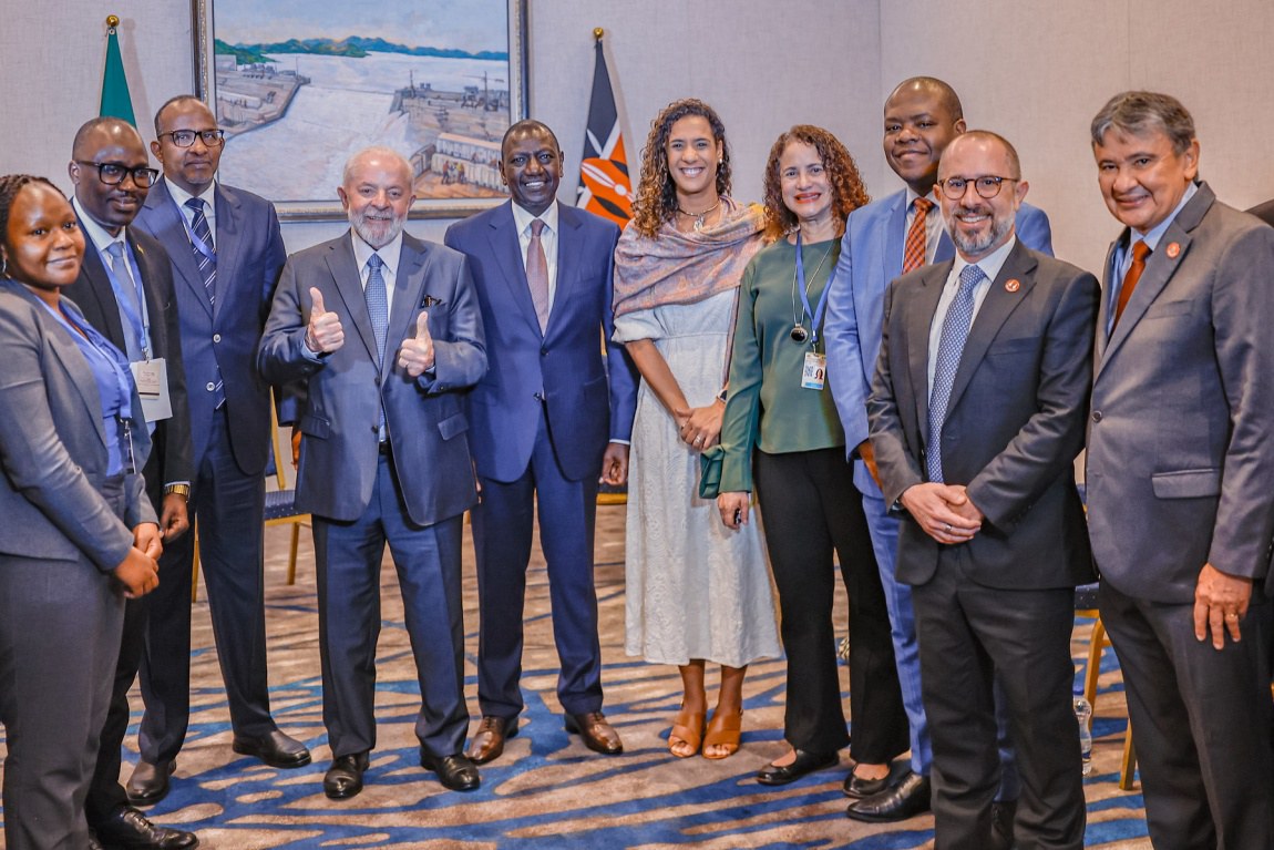 Presidente da República, Luiz Inácio Lula da Silva, durante encontro com o Presidente da República do Quênia, William Ruto. Foto: Ricardo Stuckert / PR