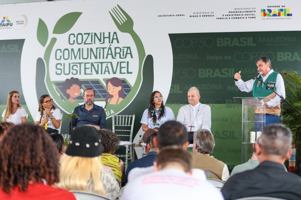 Iniciativa integra o projeto Cozinhas Comunitárias Sustentáveis, que busca unir segurança alimentar e geração de energia limpa