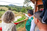 Wellington Dias visita município em Santa Catarina fortemente atingido pelas chuvas de novembro