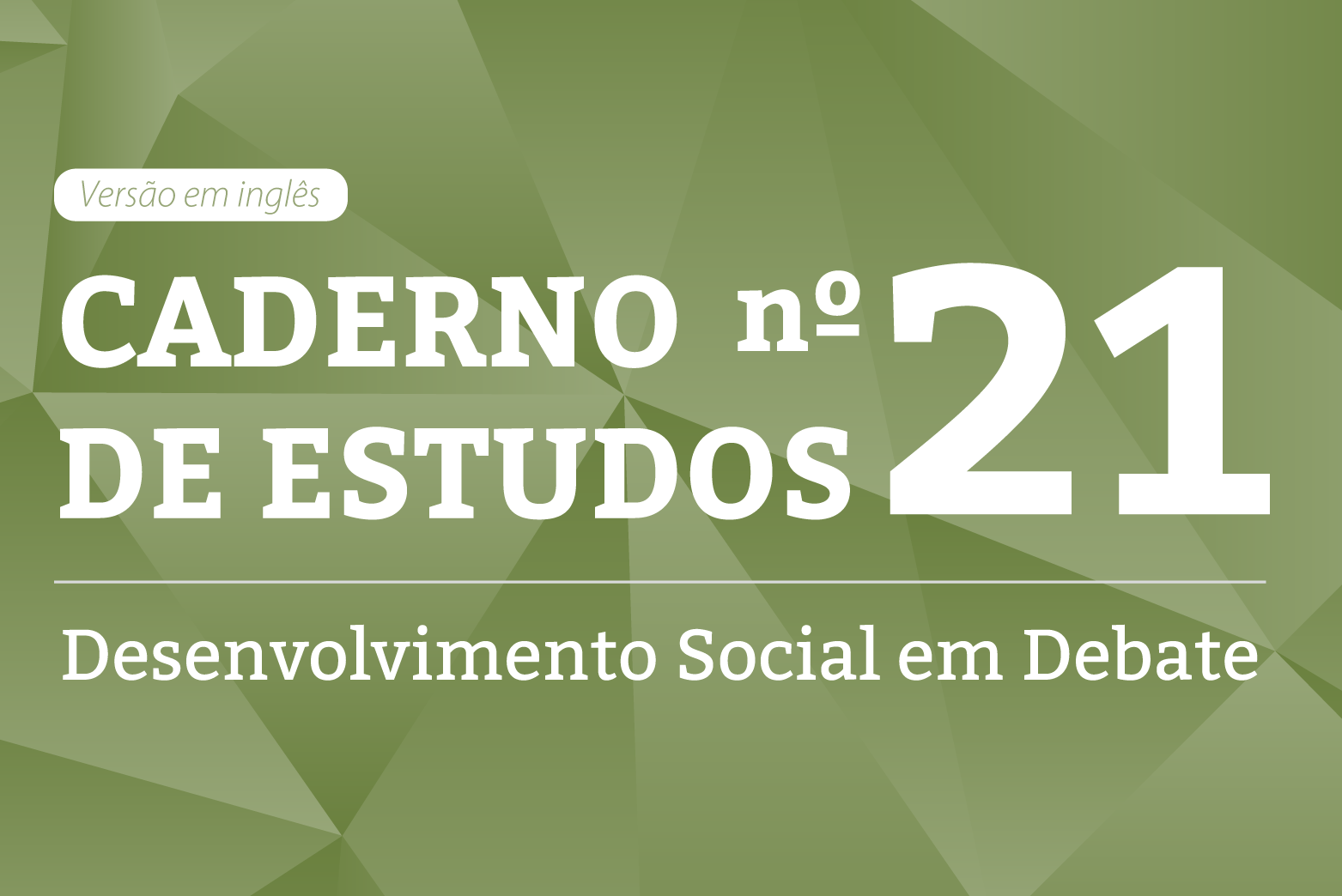 Caderno de Estudos número 21 verão em inglês