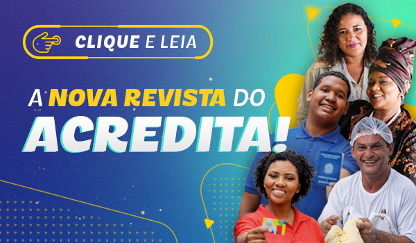 Banner A nova revista do Acredita!