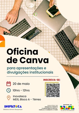 Oficina de Canva realizada na Biblioteca Inovateca