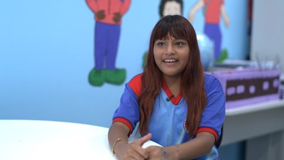 Camily Guedes, estudante da Escola São Judas Tadeu, na zona rural de Manaus. Foto: Divulgação/MEC