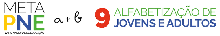 Metas PNE - Plano Nacional de Educação - a+b - 9 Alfabetização de jovens e adultos