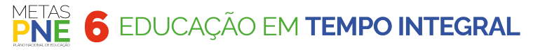 Metas PNE- Plano Nacional de Educação - 6 educação em Tempo Integral