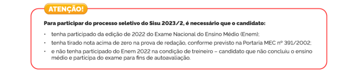 Termina hoje o prazo para se inscrever no processo seletivo do Sisu