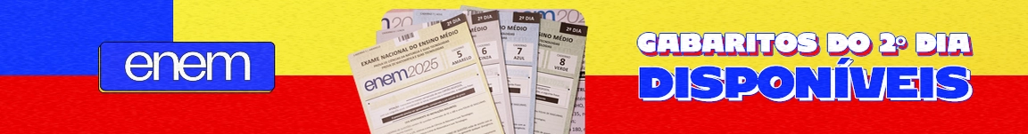 Enem 2025 - Gabaritos do 2º dia disponíveis
