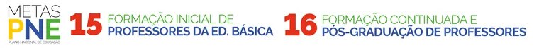 Metas PNE - Plano Nacional de Educação - 15 Formação de Professores da Ed. Básica - 16 Formação continuada e pós-graduação de professores