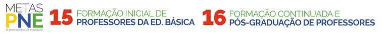 Metas PNE - Plano Nacional de Educação - 15 Formação de Professores da Ed. Básica - 16 Formação continuada e pós-graduação de professores