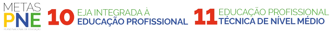 Metas PNE - Plano Nacional de Educação - 10 EJA Integrada à Educação Profissional - 11 Educação Profissional Técnica de Nível Médio