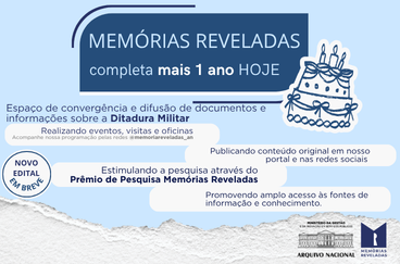 Memórias Reveladas completa mais 1 ano