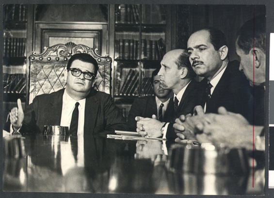 Delfim Neto, em 1970, durante reunião ministerial. BR_RJANRIO_PH_0_FOT_19029_002