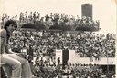 Metalúrgicos em greve lotam estádio em São Bernardo do Campo - SP em finais dos anos 70
