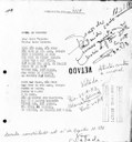 Letra da canção "Surra de chicote", de Luiz Melodia, censurada em abril de 1973 por apresentar "Conteúdo Sado-masoquista" e "Atentar contra a moral"
