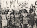As atrizes Tônia Carreiro, Eva Wilma, Odete Lara, Norma Bengell e Ruth Escobar em passeata no Rio de Janeiro em fevereiro de 1968