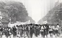 Passeata em agosto de 1968 no Rio de Janeiro contra a prisão pela ditadura do líder estudantil Vladimir Palmeira 