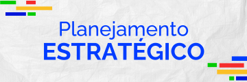 Fundo claro e um ícone de caderneta e escrito "Planejamento estratégico"