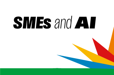 Imagem com o texto " SMEs and AI"