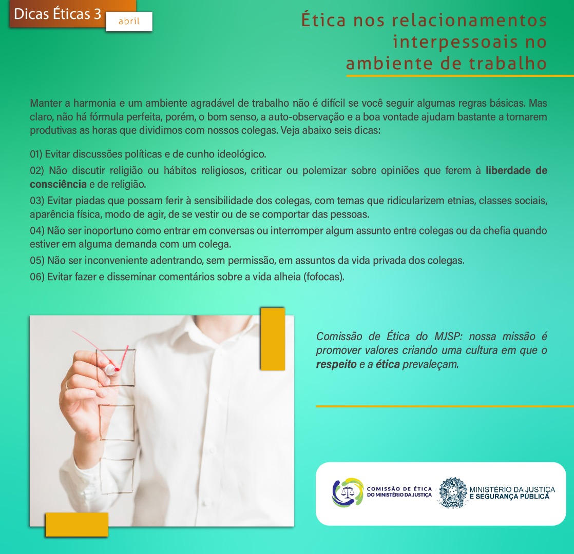 Seis Regras de Ouro para Relações Interpessoais Éticas