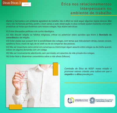 Seis Regras de Ouro para Relações Interpessoais Éticas