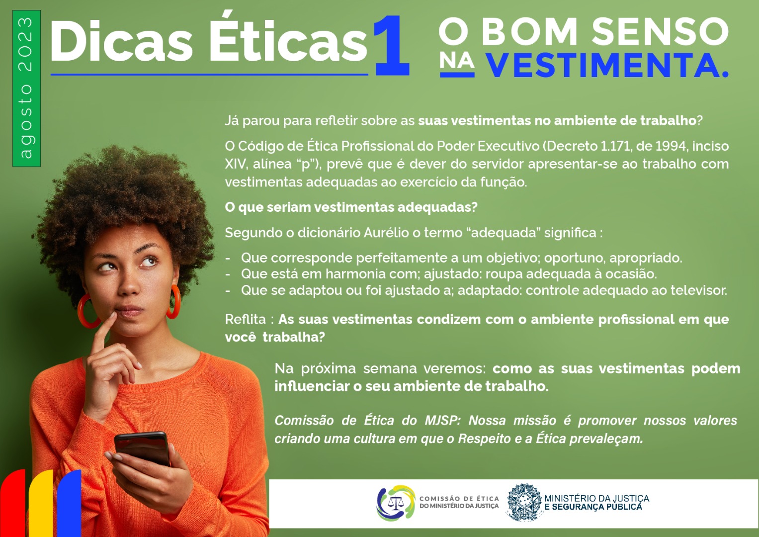 Bom senso na vestimenta