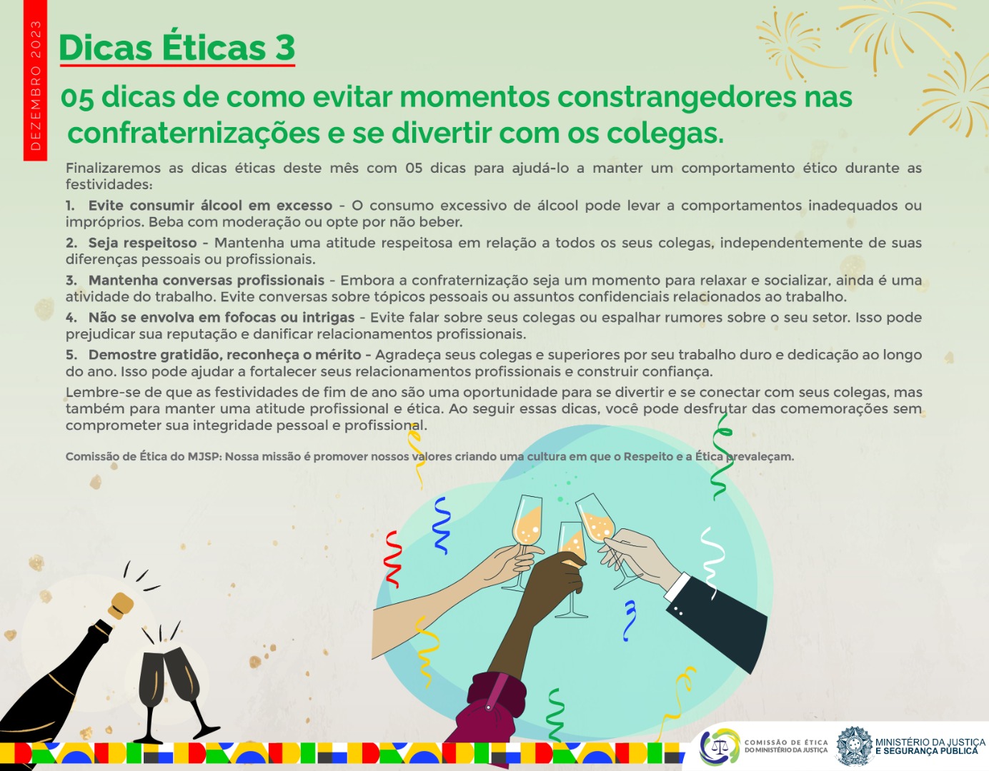 Como evitar momentos constrangedores nas confraternizações