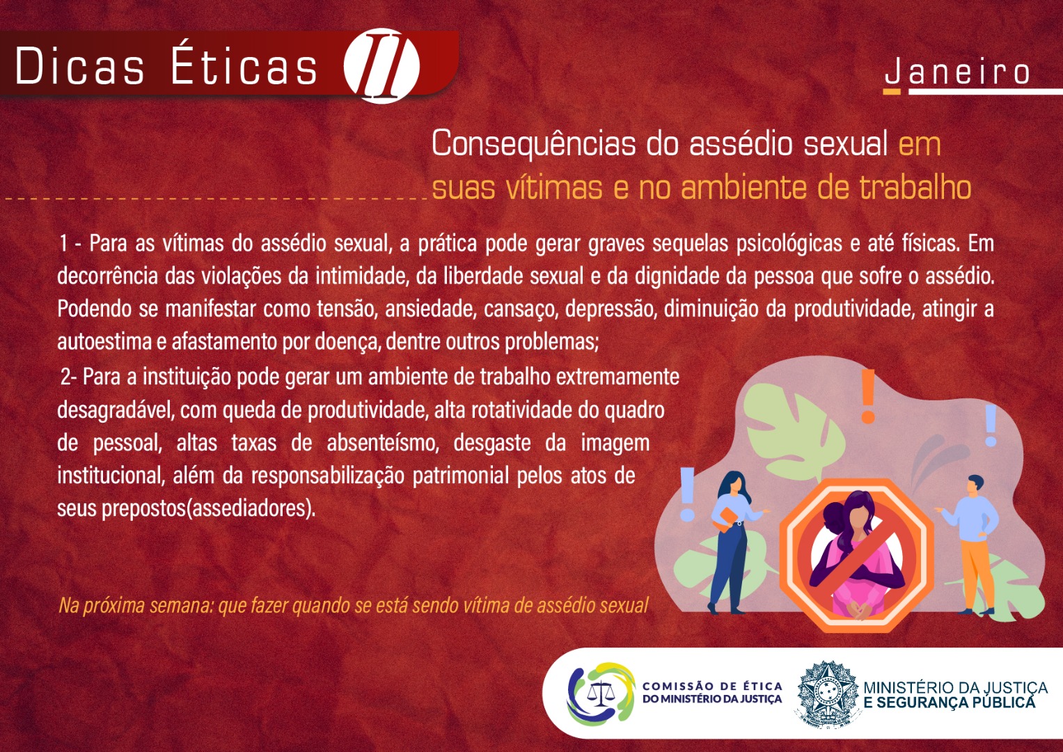 Consequências do assédio sexual em suas vítimas e no ambiente de trabalho