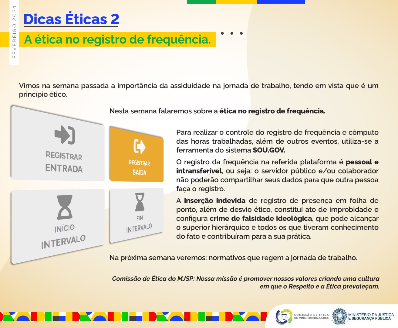 A Ética no Registro de Frequência