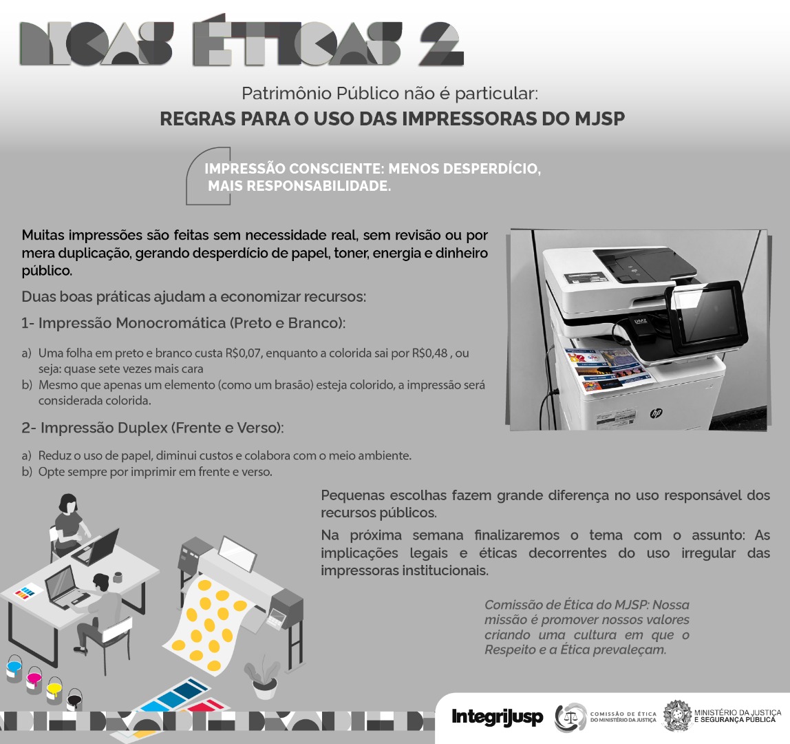 uso das impressoras segundo card