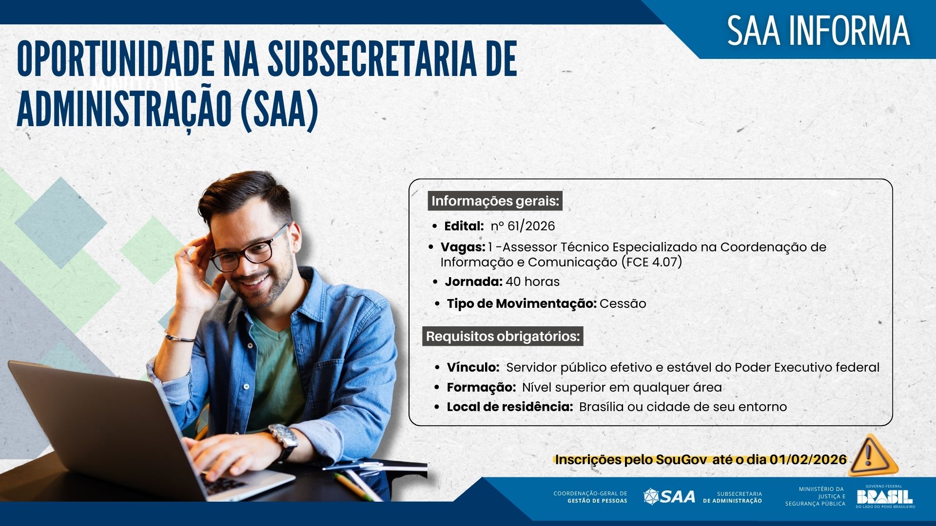 Edital nº 61/2026- Processo nº 08005.000359/2025-13