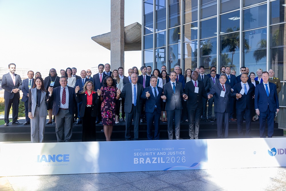 Encontro reúne ministros, representantes dos países membros não regionais do BID e parceiros estratégicos. Foto; Isaac Amorim/Ascom MJSP
