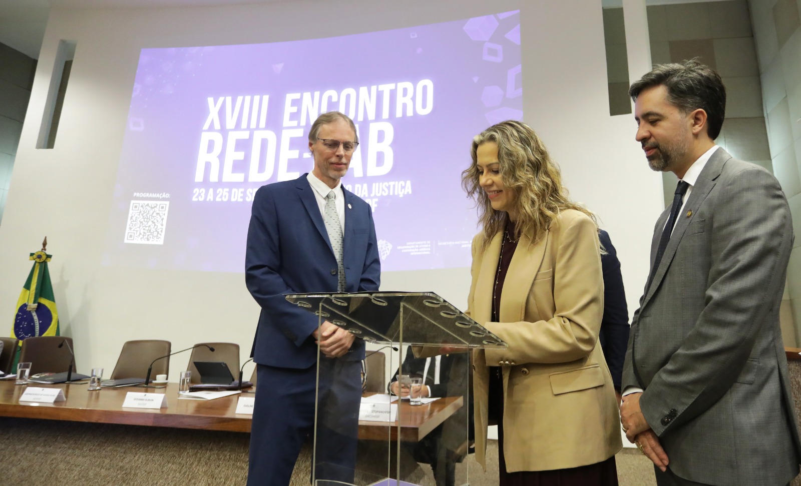 Foram assinados Acordos de Cooperação Técnica para integração do Conselho Superior da Justiça do Trabalho e da Agência Nacional de Telecomunicações à Rede-Lab. Foto: Ailton de Freitas/MJSP
