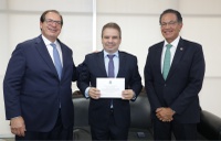 Ministro da Justiça e Segurança Pública recebe presidente e vice-presidente do STJ