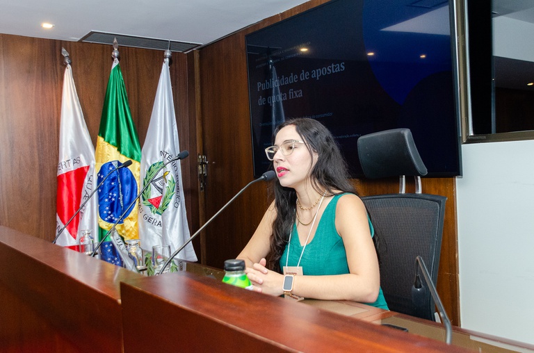 Gabriela Schifter, coordenadora de Sanções Administrativas da Senacon. Foto: Guilherme Guimarães/MPMG.
