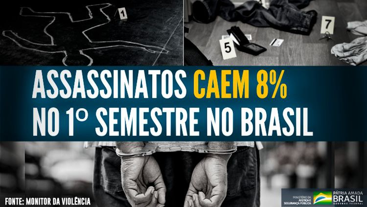 Ações do Ministério da Justiça e Segurança Pública auxiliam queda no número de homicídios no país.jpg
