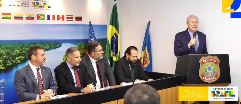 Brasil dá exemplo de cooperação no combate ao crime organizado com o CCPI Amazônia, afirma Lewandowski