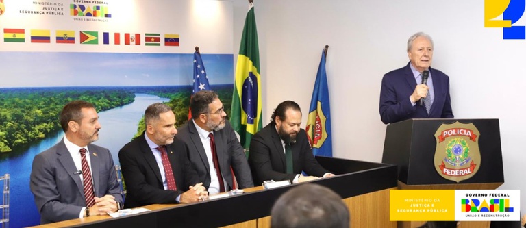 Brasil dá exemplo de cooperação no combate ao crime organizado com o CCPI Amazônia, afirma Lewandowski