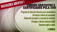 Senacon abre inscrições para cursos online