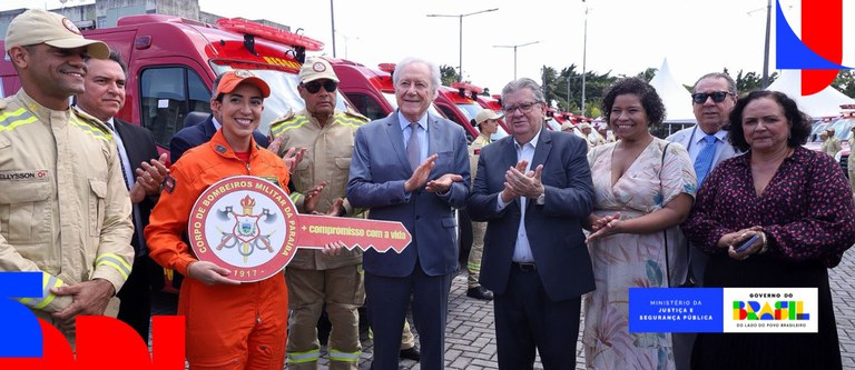 Governo Federal entrega veículos de emergência à Paraíba com recursos do Fundo Nacional de Segurança Pública