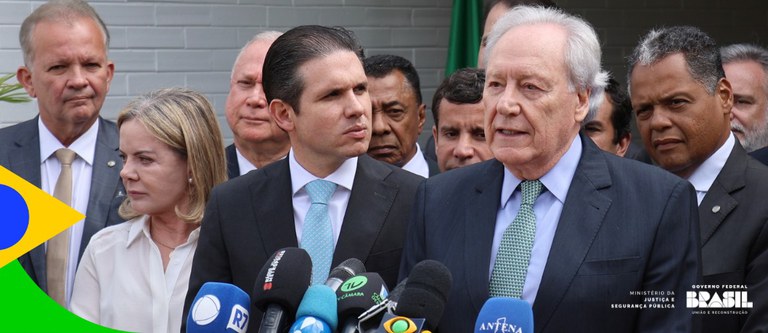 Lewandowski apresenta PEC da Segurança Pública a presidente e líderes da Câmara dos Deputados