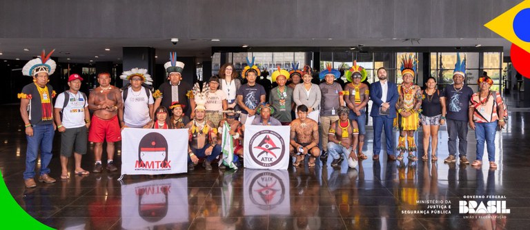 Ministério da Justiça e Segurança Pública recebe a Federação dos Povos e Organizações Indígenas do Mato Grosso