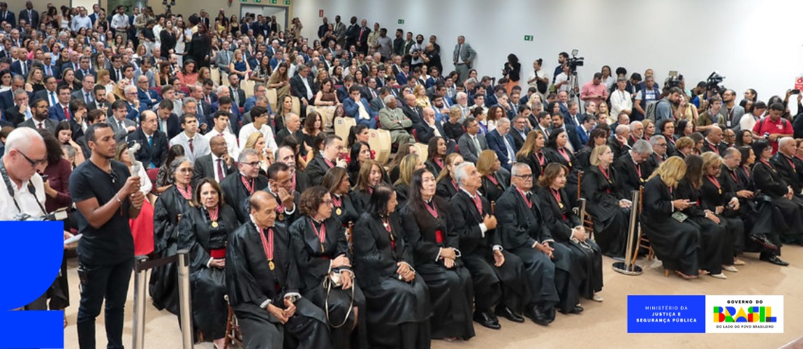 O ministro Wellington Lima participou da cerimônia de posse do presidente do CNPG, Pedro Maia, no cargo de Procurador-Geral de Justiça da Bahia