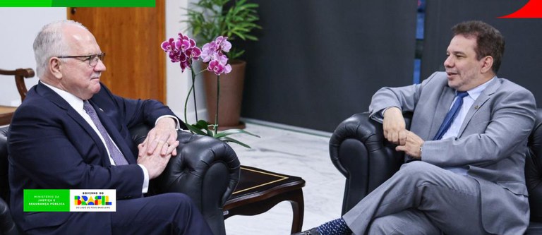 Ministro da Justiça e Segurança Pública realiza visita oficial ao presidente do STF